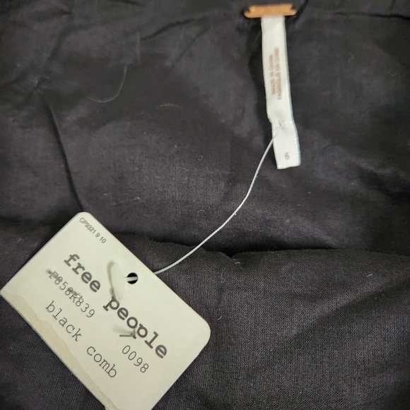 Free People Black‎ Skirt 6 Fit and Flare Chenille Cheetha Flared Skater Side Zip - Picture 4 of 10